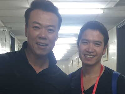 陈赞地与奥运冠军赵宏博